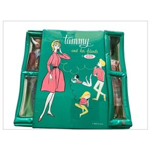 Tammy And Friends Vintage Ideal Lot 1950-1962 Midge Barbie Mattel With Clothing